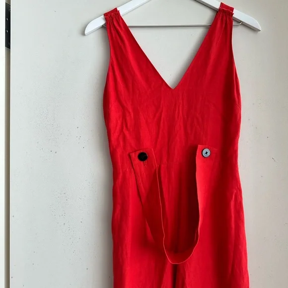 10 Crosby Derek Lam x Intermix Red Jumpsuit